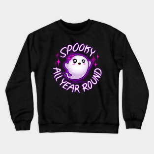 Cute Ghost Spooky All Year Round Crewneck Sweatshirt